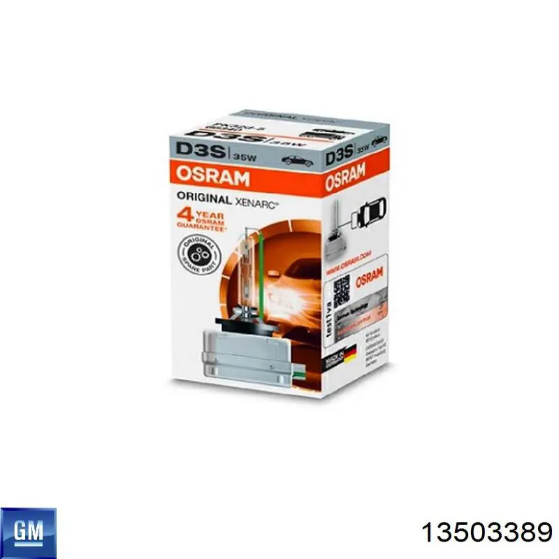 Купить 13503389 General Motors Лампочка ксеноновая