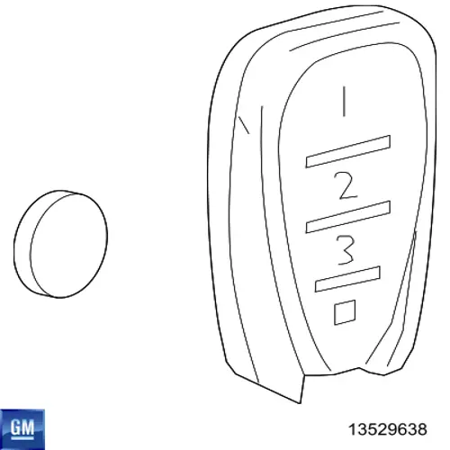 Брелок управления сигнализацией General Motors 13529638 цена, от 26.86 USD