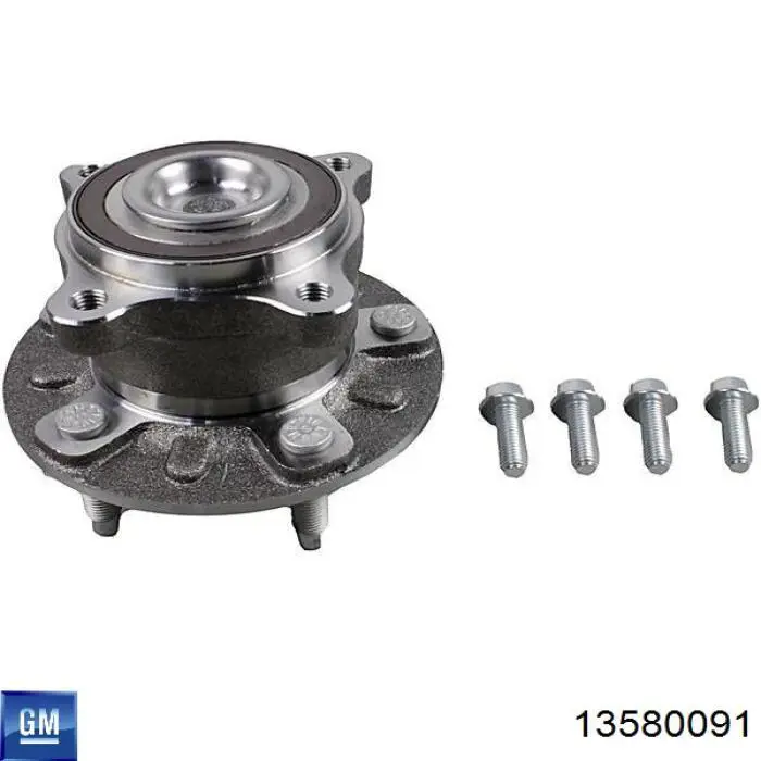 Cubo de rueda trasero 13580091 General Motors