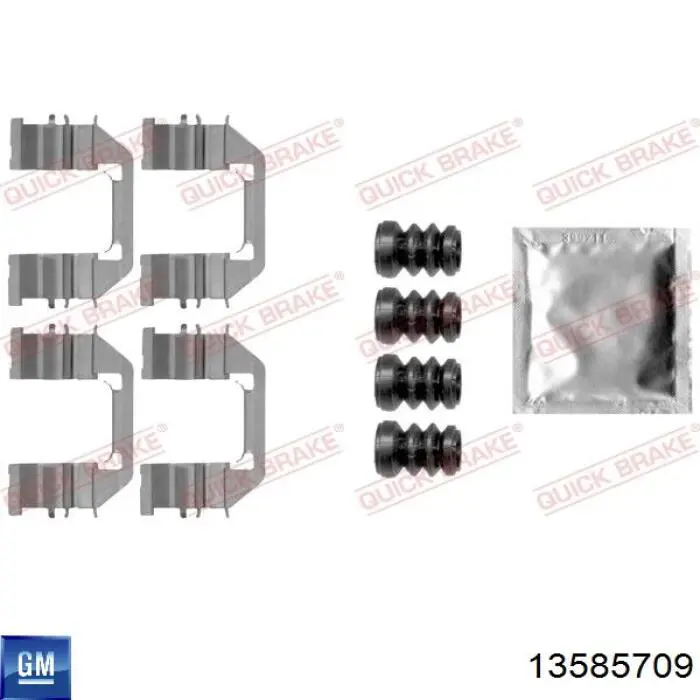 13585709 General Motors suporte do freio dianteiro direito