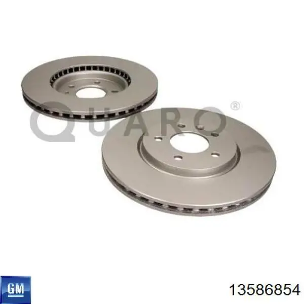 Передние тормозные диски 13586854 General Motors
