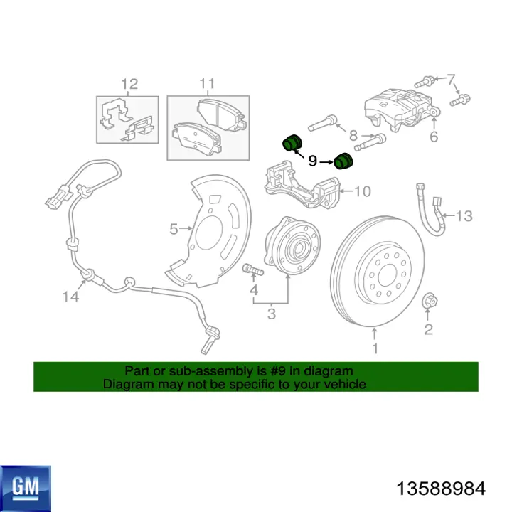 Купить 1792266 Opel Ремкомплект переднего суппорта