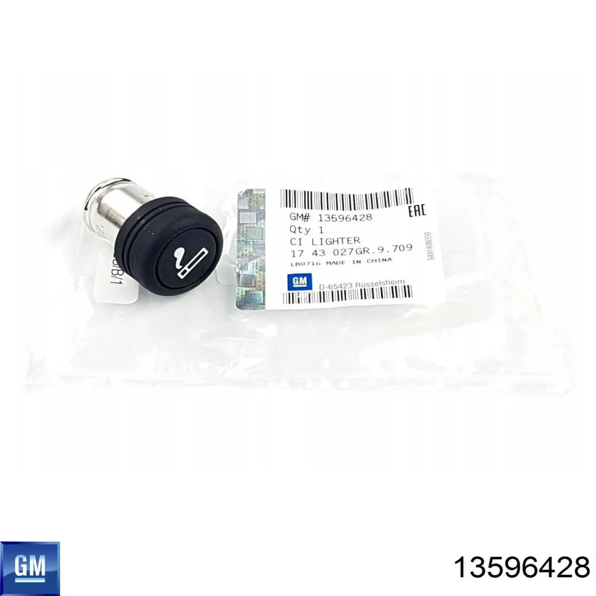 13596428 Peugeot/Citroen Прикуриватель в сборе