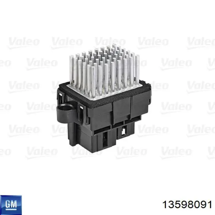 13598091 General Motors resistor (resistência de ventilador de forno (de aquecedor de salão))