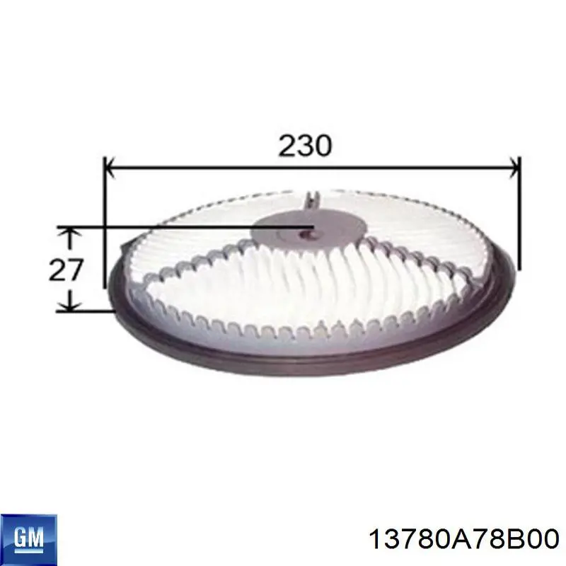 Купить 13780A78B00 General Motors Автомобильный фильтр воздуха