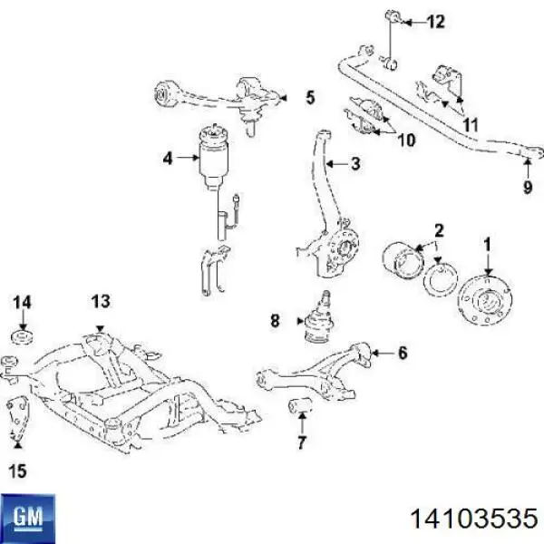 Сайлентблоки передней балки на Chevrolet Lumina APV 