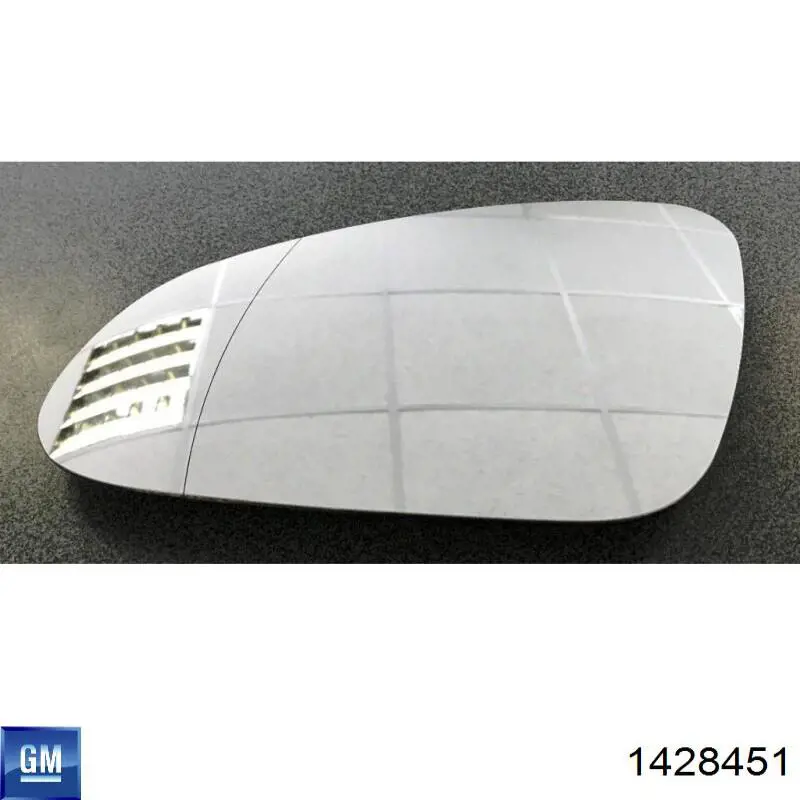 1428451 General Motors Зеркальный элемент левого зеркала заднего вида