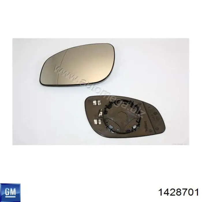 Купить 1428701 General Motors Стекло зеркала заднего вида, левого