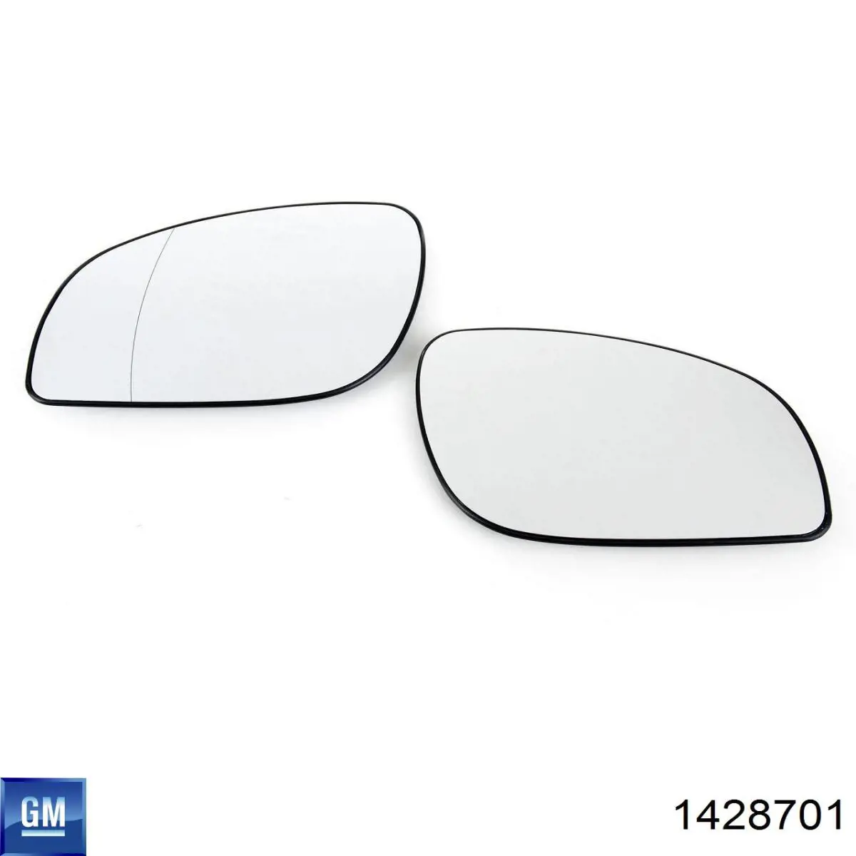 Стекло левого зеркала заднего вида 1428701 General Motors