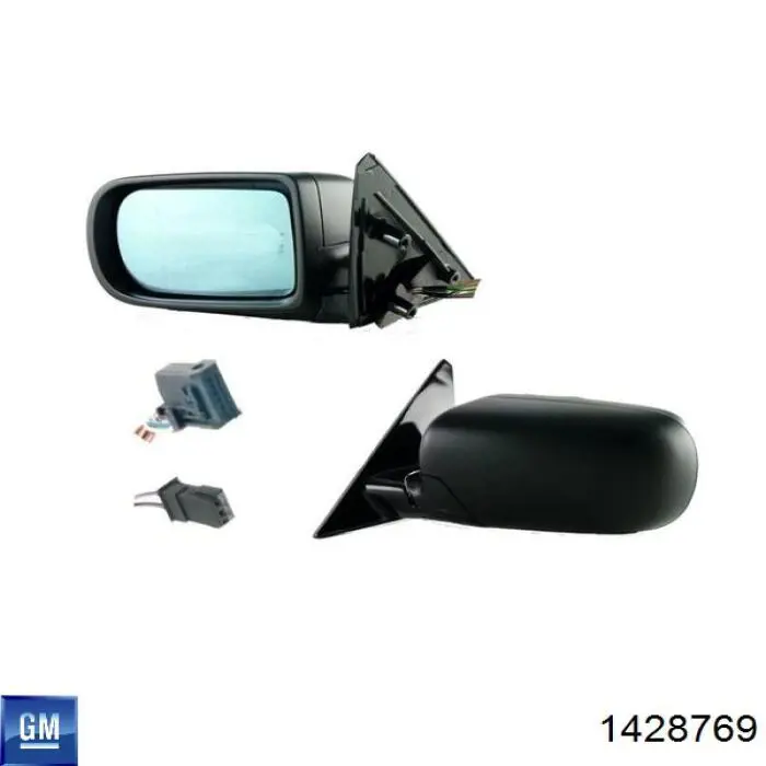Накладка (крышка) зеркала заднего вида левая 1428769 General Motors