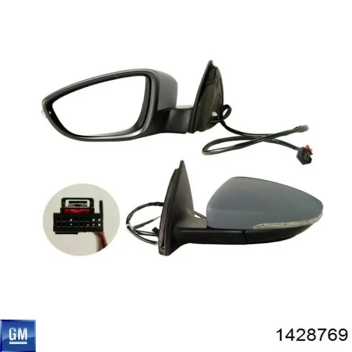 Накладка левого бокового зеркала General Motors 1428769 цена, от 8.30 USD
