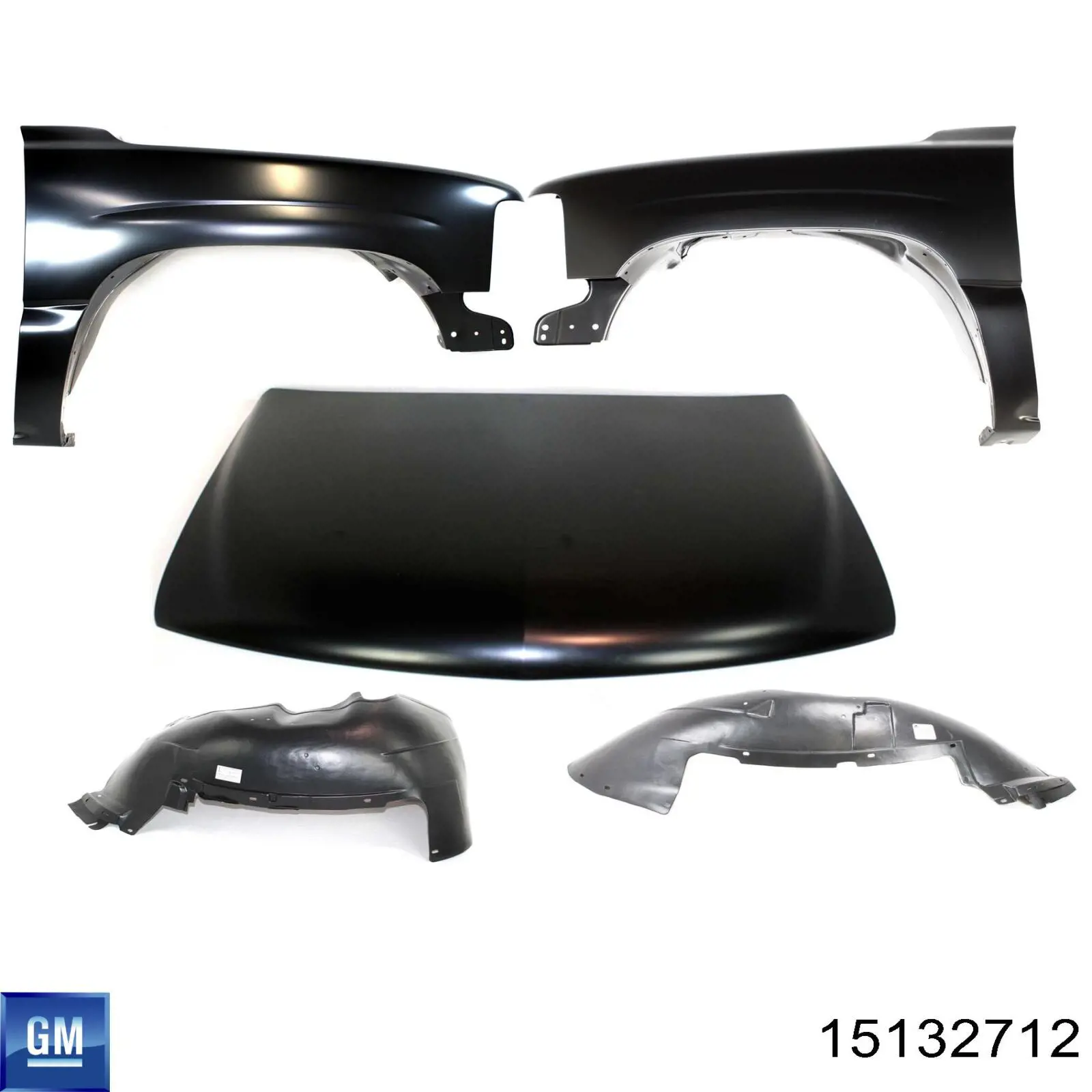 Подкрылок крыла переднего левый General Motors 15132712 цена, от 364.32 USD