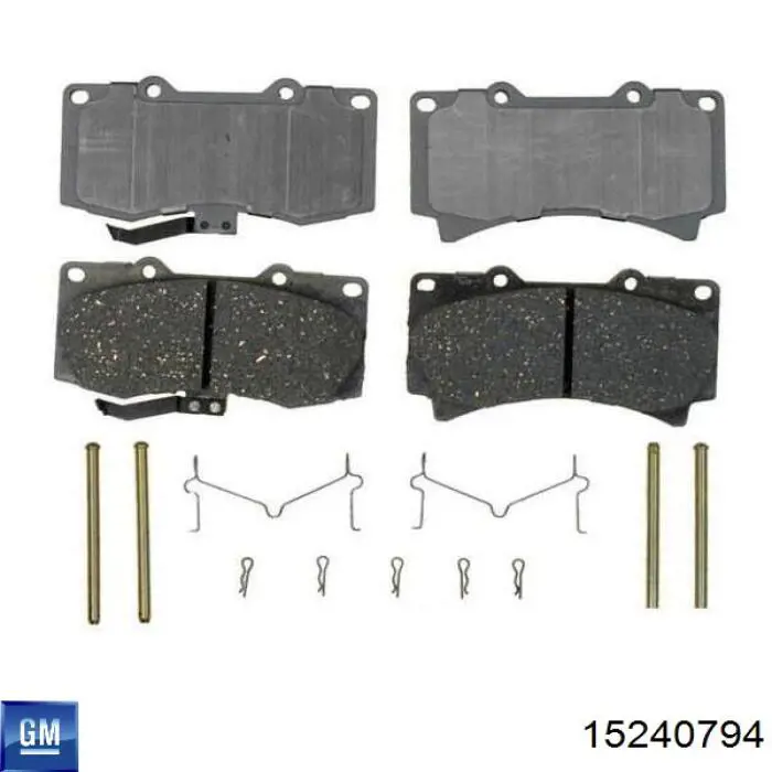 Купить 15240794 General Motors Колодки тормозные