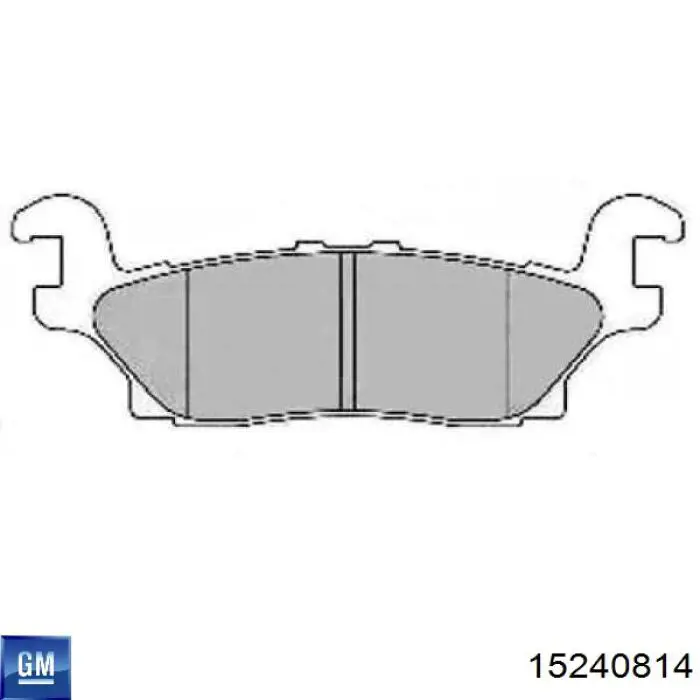 15240814 General Motors Колодки тормозные дисковые комплект