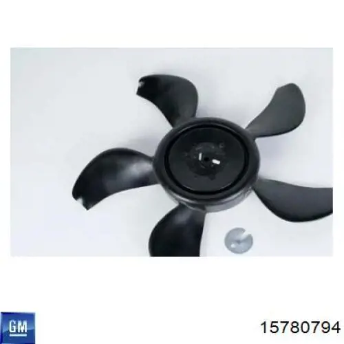 15780794 General Motors вентилятор (крыльчатка радиатора охлаждения левый)