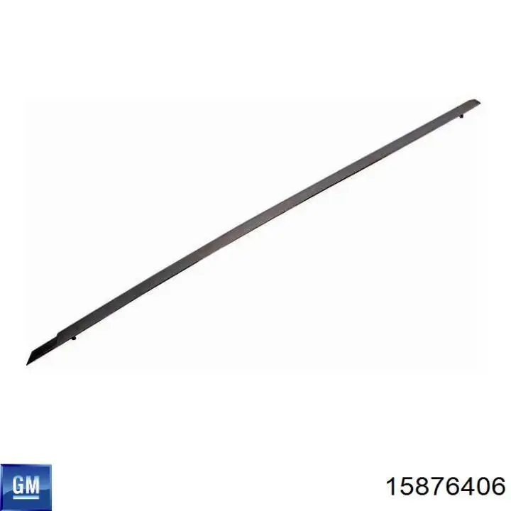 Молдинг двери передней правой General Motors 15876406 цена, от 139.36 USD