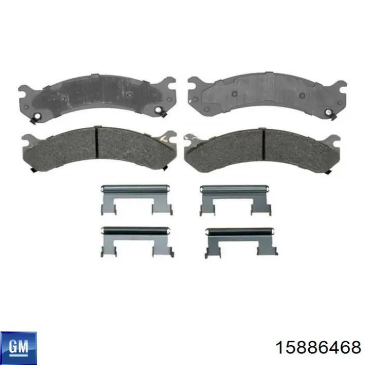 Купить 15886468 General Motors Колодки тормозные