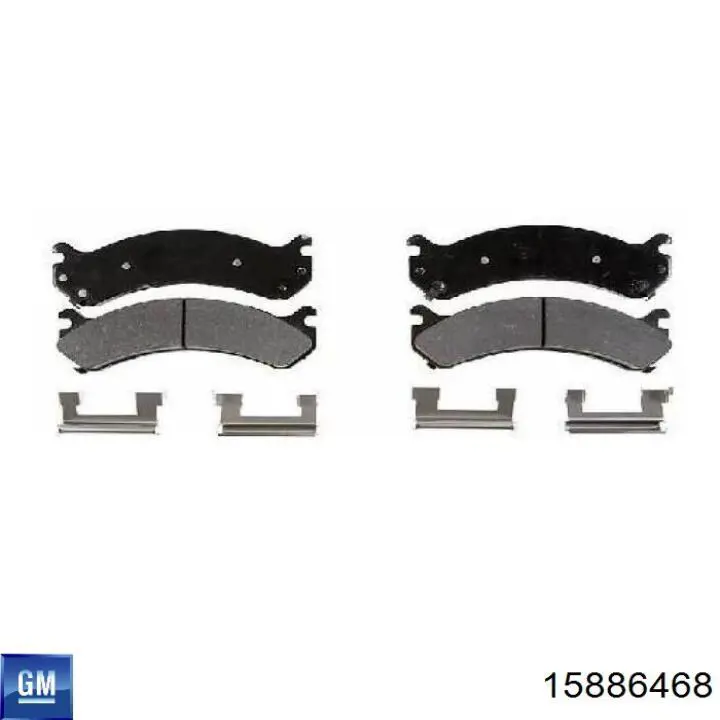 15886468 General Motors Колодки передние