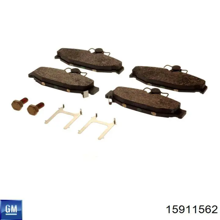 Передние тормозные колодки 19165370 Opel