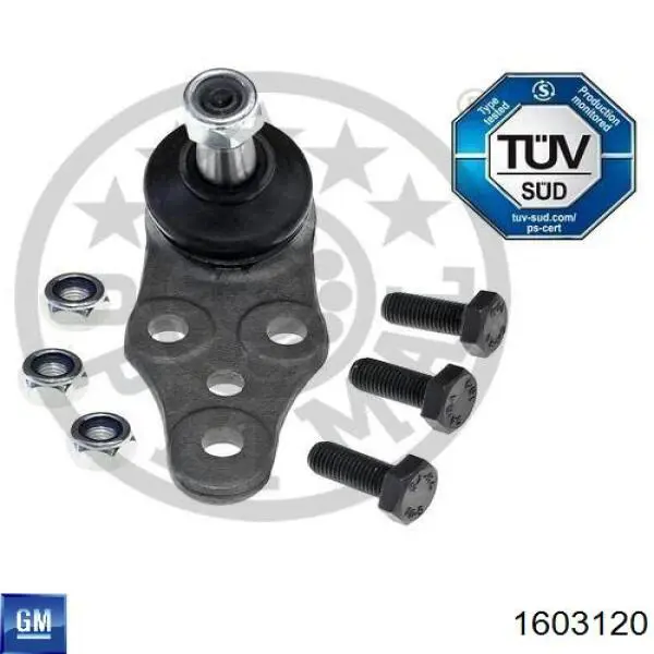 Купить 1603120 General Motors Нижняя шаровая опора