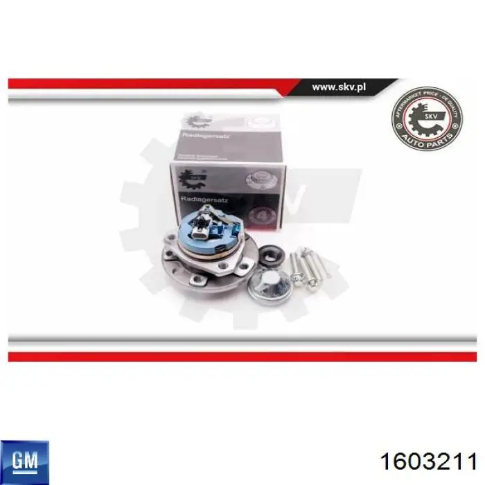 Ступицы передних колес General Motors 1603211 цена, от 62.73 USD