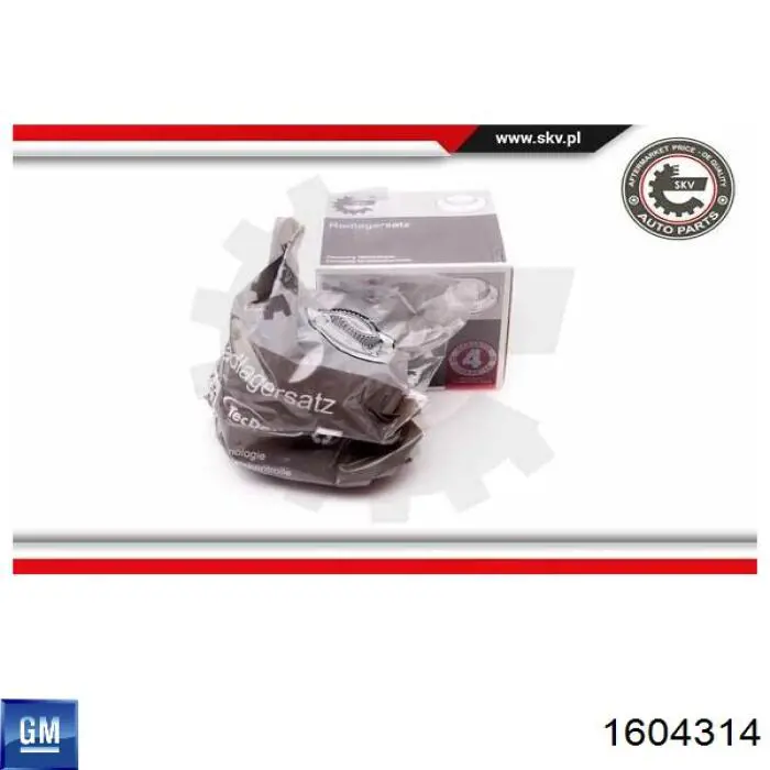 Купить 1604314 General Motors Задняя шпиндель