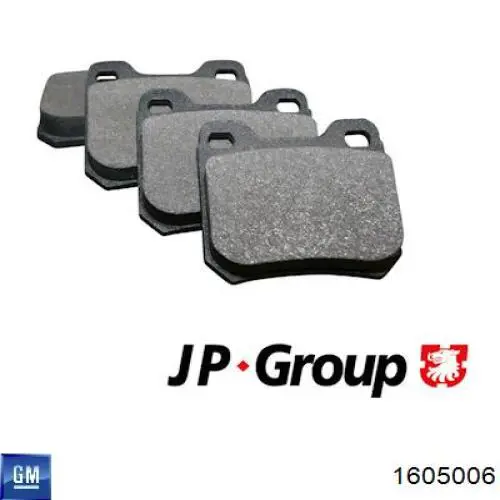Купить 1605006 General Motors Колодки тормозные задние, дисковые
