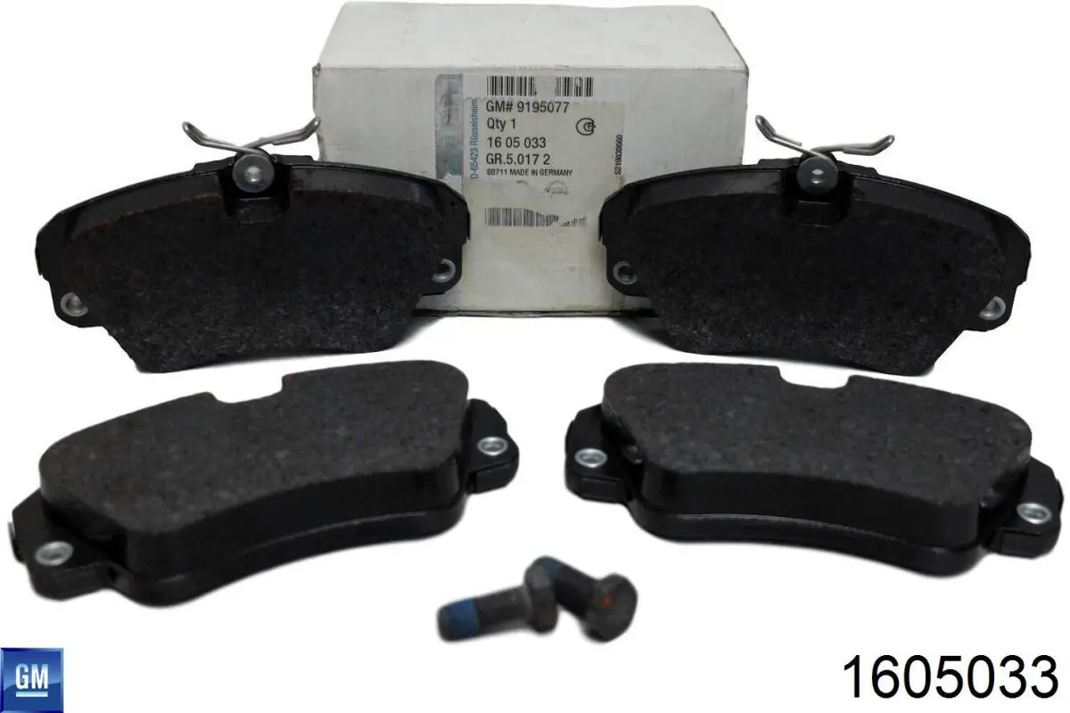 Колодки General Motors 1605033 цена, от 19.07 USD