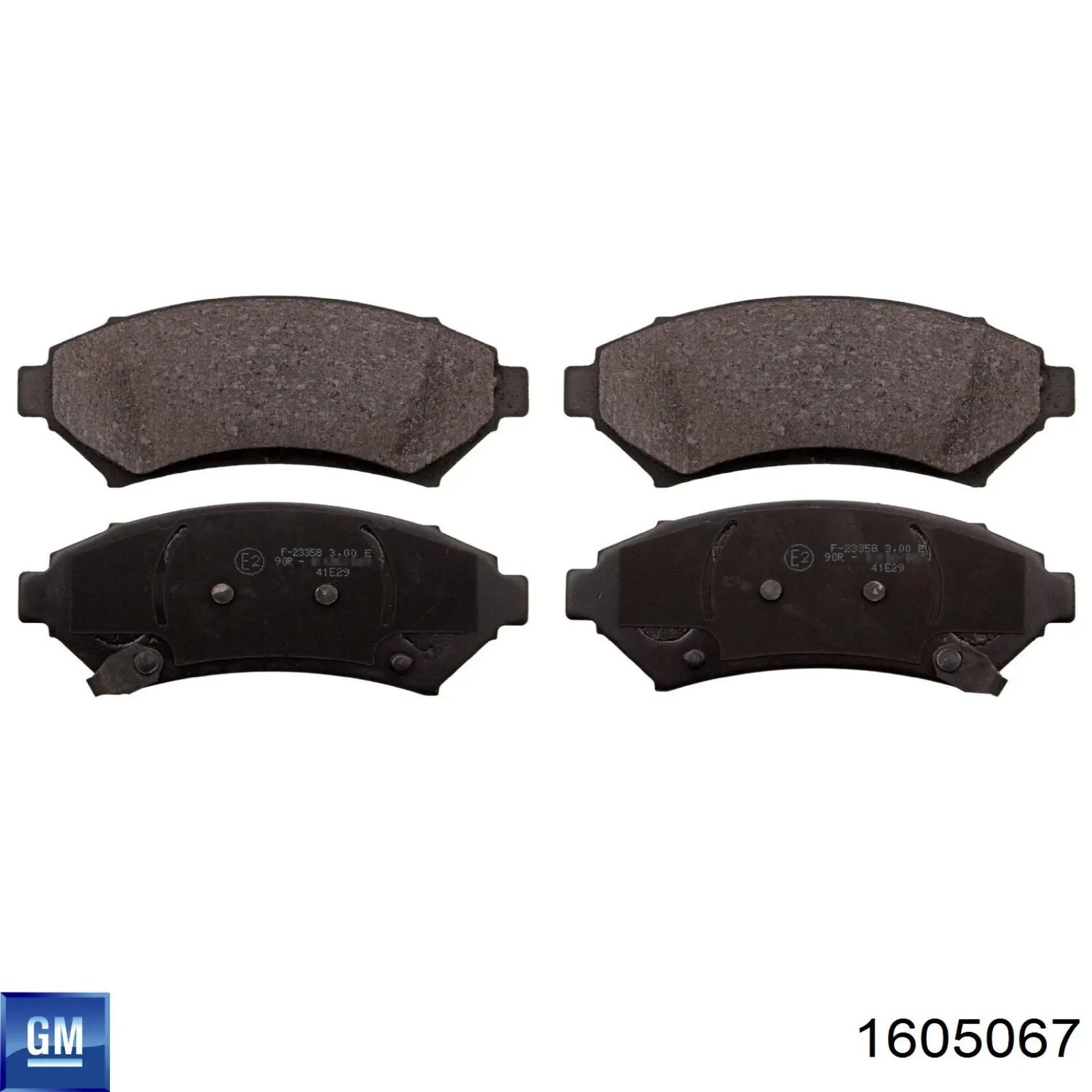 Купить 1605067 General Motors Колодки тормозные