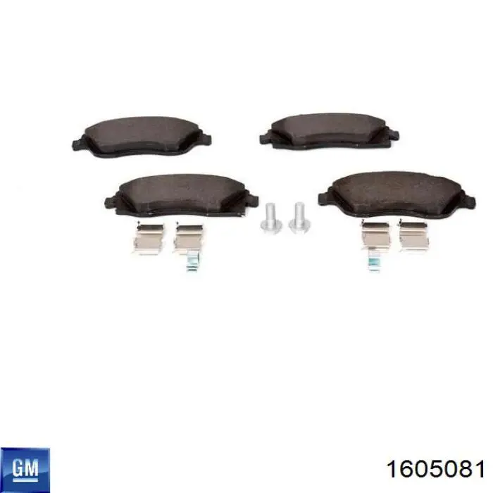 Купить 1605081 General Motors Колодки тормозные