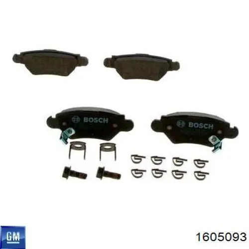 Колодки дисковые  General Motors 1605093 цена, от 11.62 USD