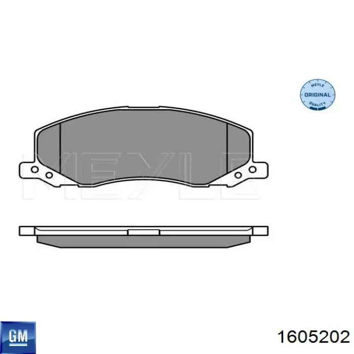 Купить 1605202 General Motors Колодки тормозные