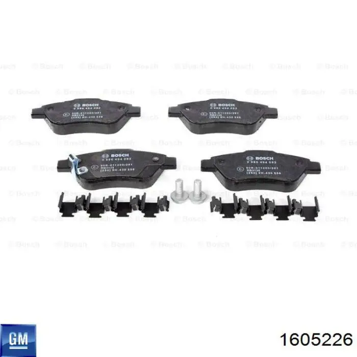 Колодки General Motors 1605226 цена, от 21.07 USD