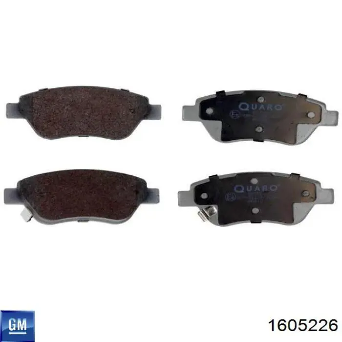 Купить 1605226 General Motors Колодки тормозные