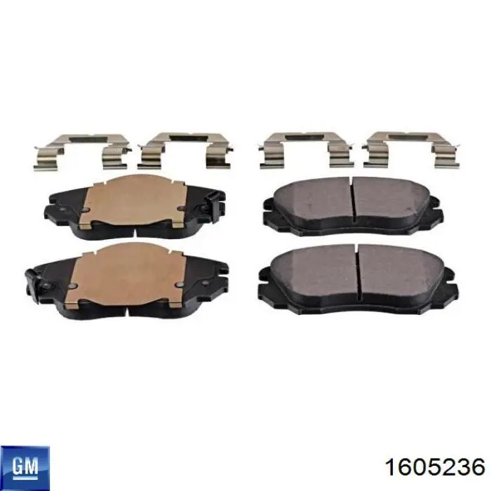 Колодки General Motors 1605236 цена, от 41.57 USD