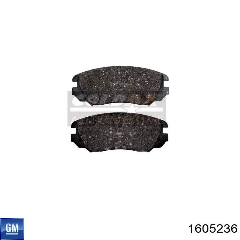 Купить 1605236 General Motors Колодки тормозные