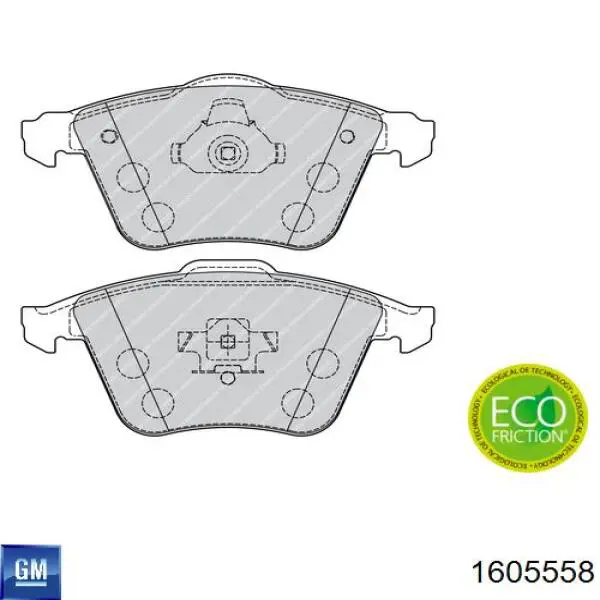 Тормозные колодки General Motors 1605558