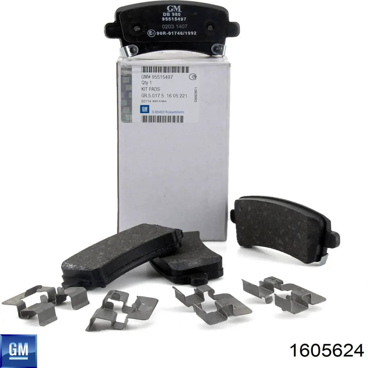 Тормозные колодки General Motors 1605624