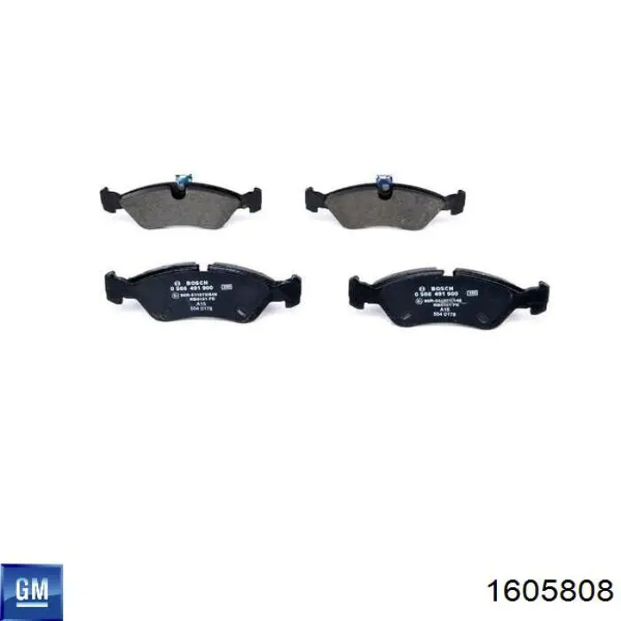 1605808 General Motors Колодки передние