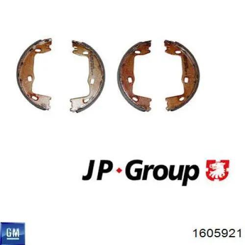 1605921 General Motors Тормозные колодки ручника