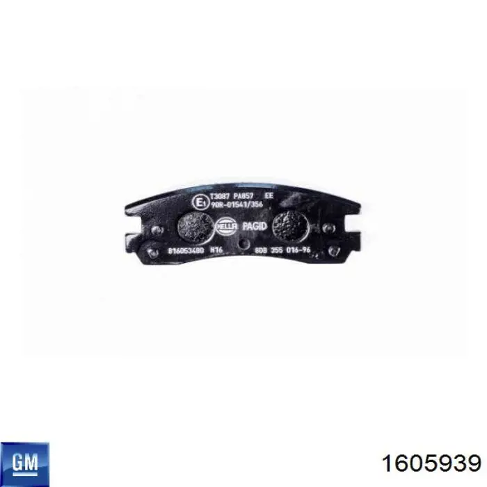 Купить 1605939 General Motors Колодки тормозные задние, дисковые