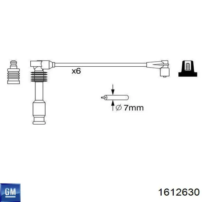 Высоковольтные провода 90494714 General Motors