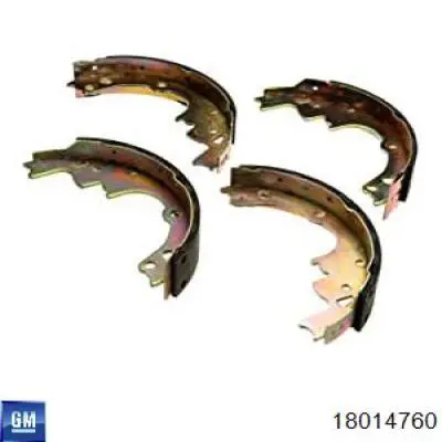 18014760 General Motors Барабанные тормозные колодки