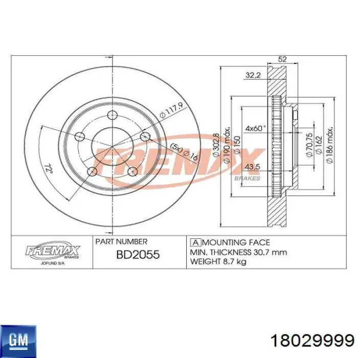 Купить 18029999 General Motors ВУТ