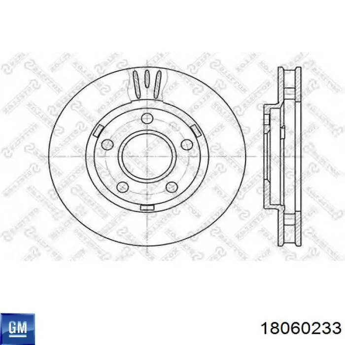 Тормоз дисковый передний General Motors 18060233 цена, от 33.43 USD