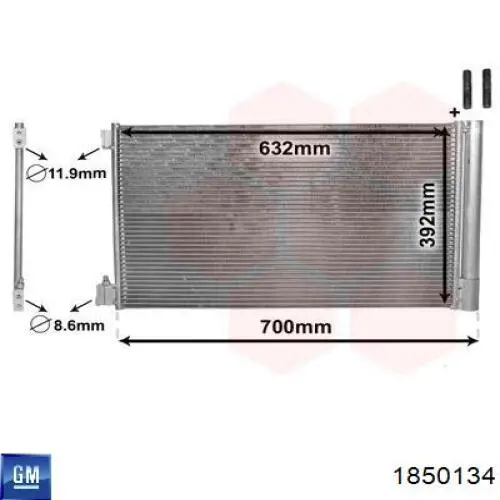 1850134 General Motors Конденсатор
