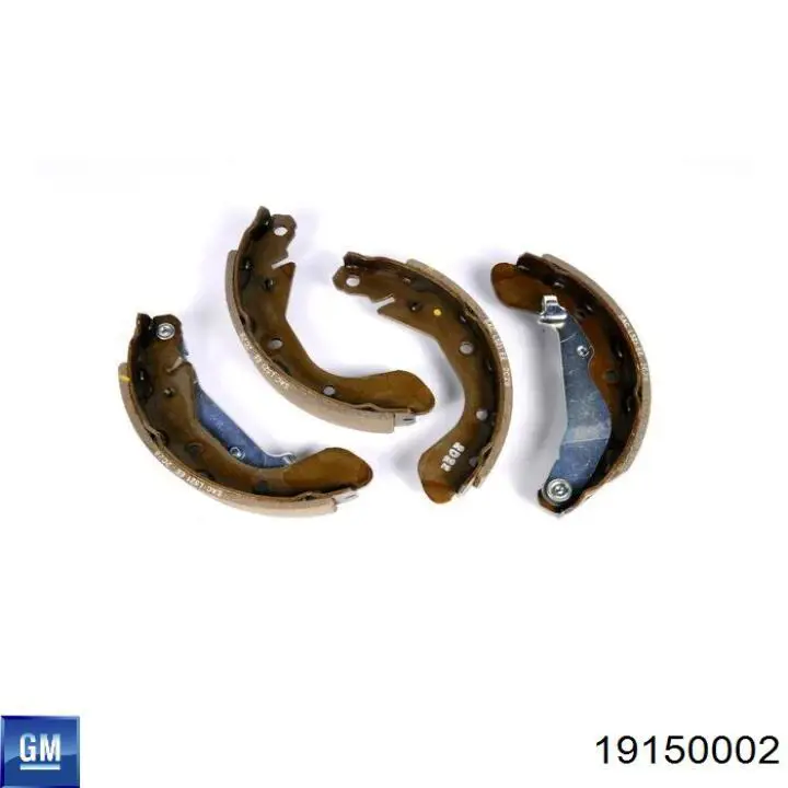 19150002 General Motors Барабанные тормозные колодки