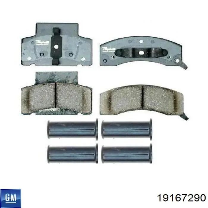 Передние тормозные колодки 19167290 General Motors
