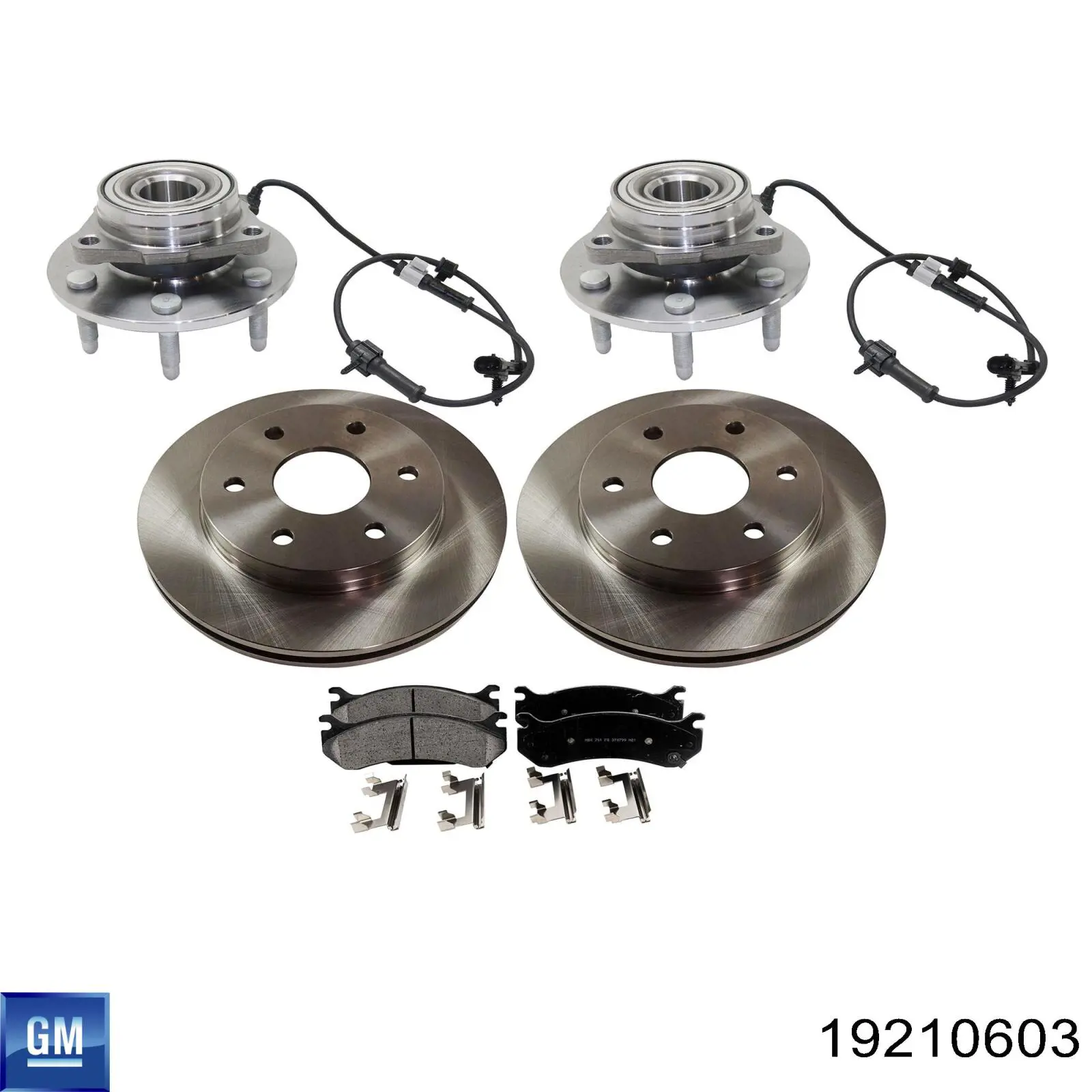 Передние тормозные диски 19210603 General Motors