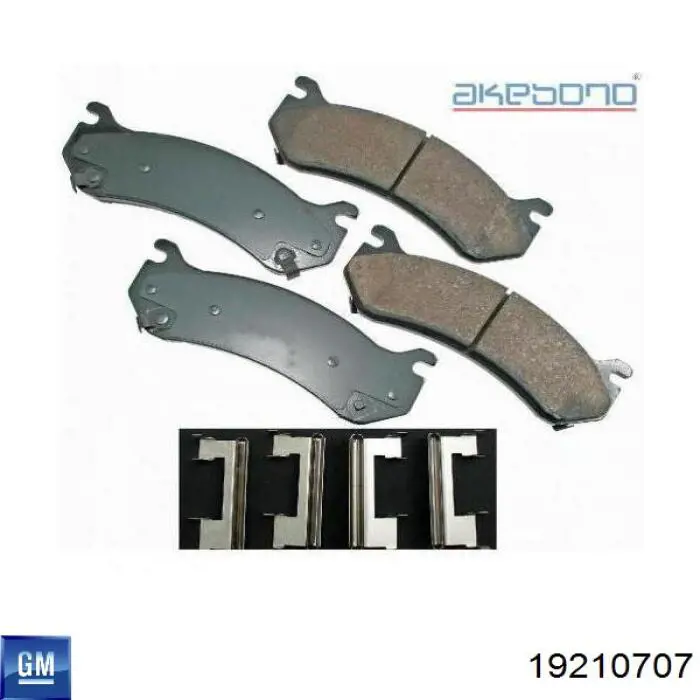Колодки дисковые  General Motors 19210707 цена, от 66.04 USD